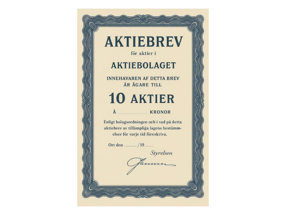 Aktiebrev
