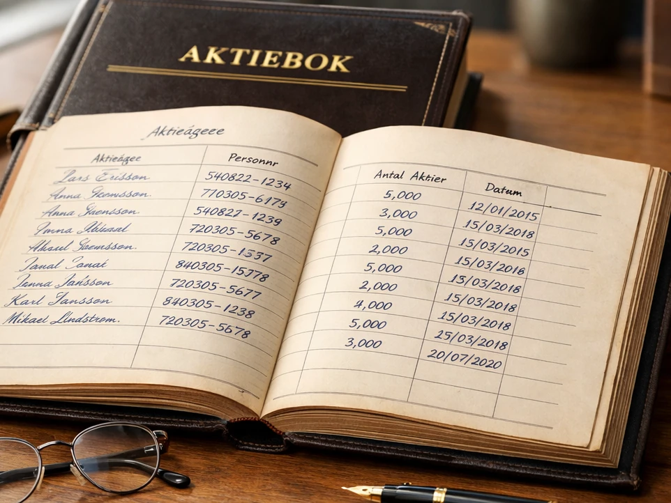 Fiktiv aktiebok