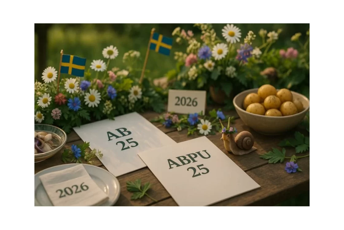 Midsommarbord med AB 25 och ABPU 25 och snigel